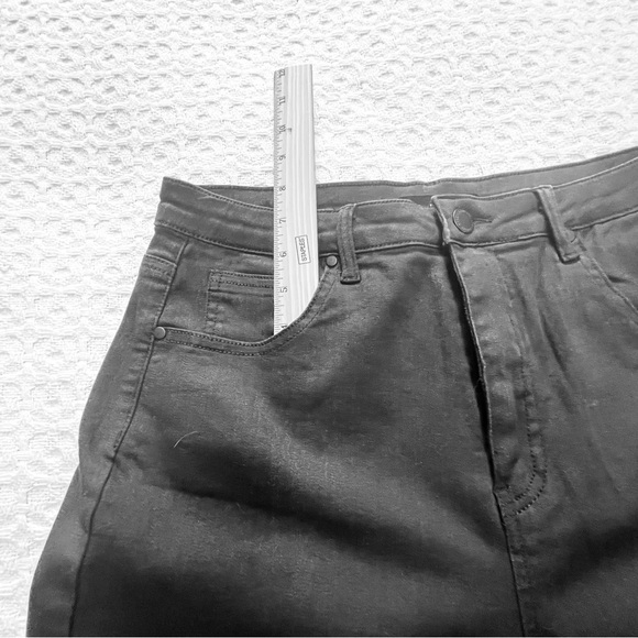 Risen Elegant Black Wide/Flare Leg Jeans Size 13- 31 ~ Casual - Picture 5 of 10